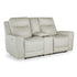 Michael Power Reclining Console Loveseat - Adams Furniture