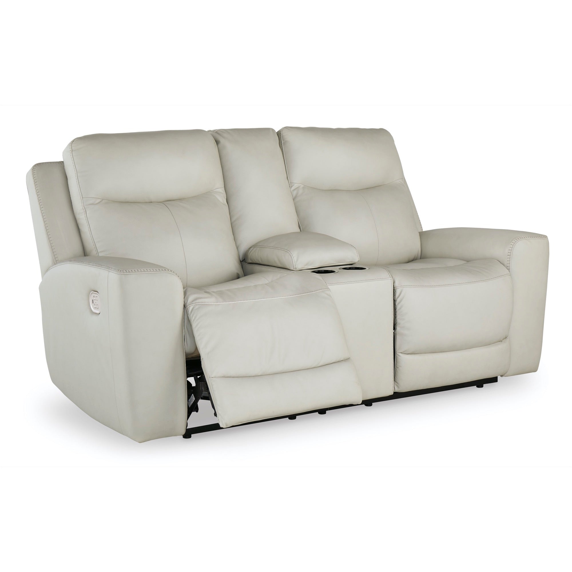 Michael Power Reclining Console Loveseat - Adams Furniture