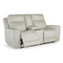 Michael Power Reclining Console Loveseat - Adams Furniture