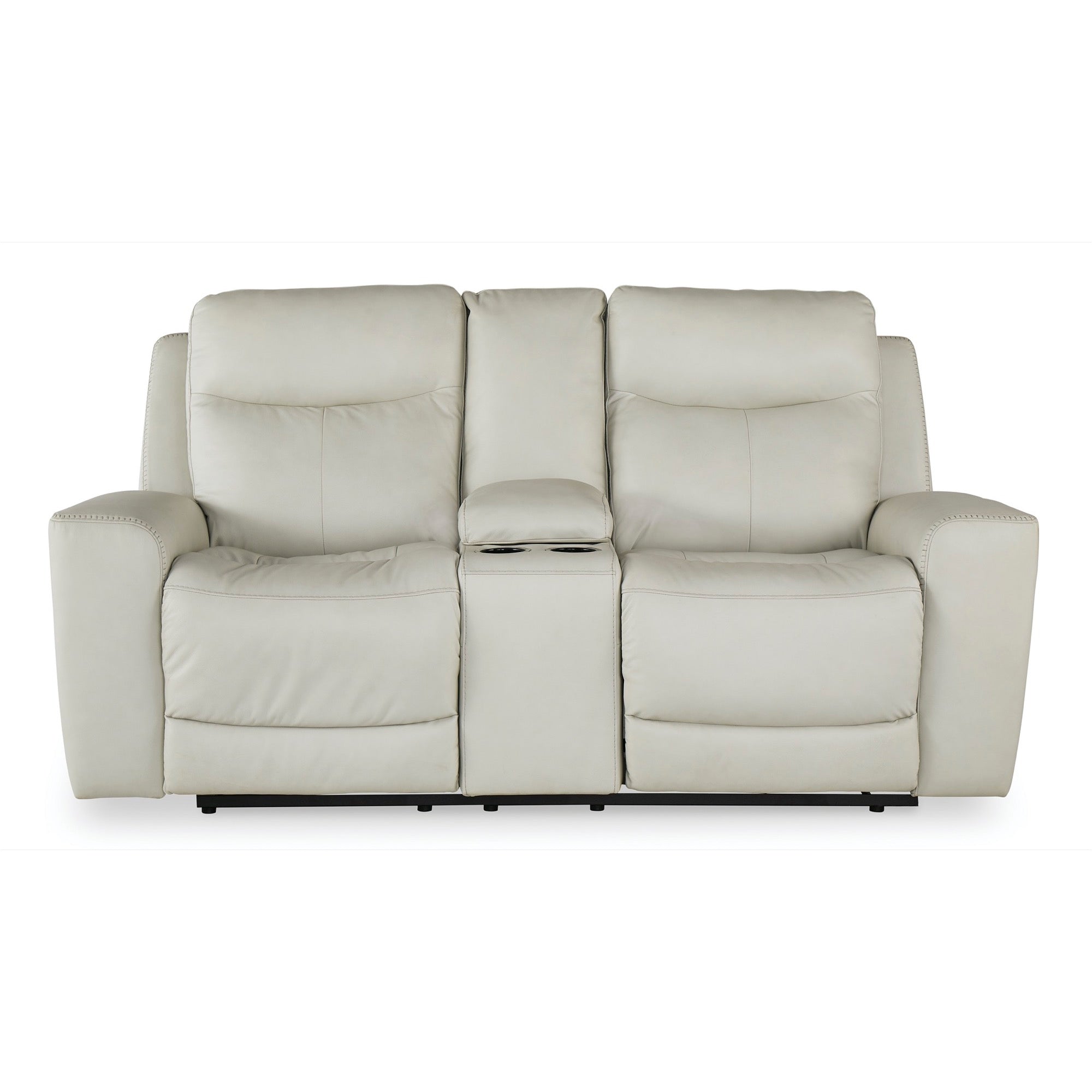 Michael Power Reclining Console Loveseat - Adams Furniture