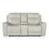 Michael Power Reclining Console Loveseat - Adams Furniture