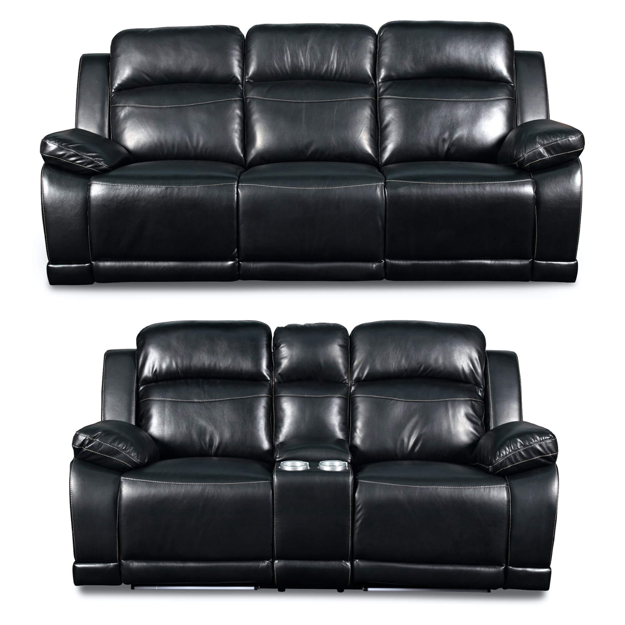 Vega Reclining Living Room Set with LED Lights
