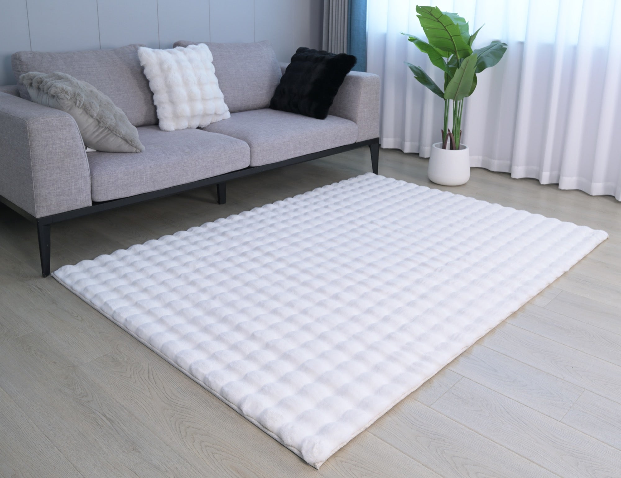 Valencia White Pillow - Adams Furniture