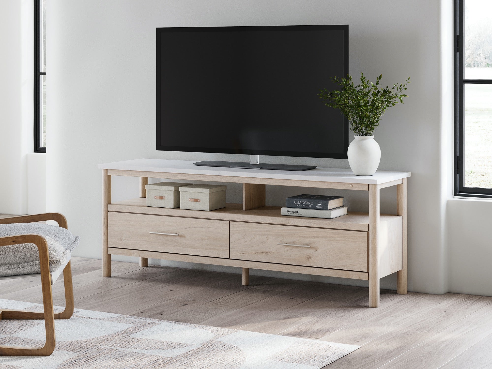 Cadmori 72" TV Stand - Adams Furniture