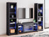 Black 3-Piece Entertainment Center with Electric Fireplace