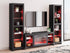 Black 3-Piece Entertainment Center with Electric Fireplace