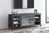 Black TV Stand with Fireplace