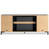 Black TV Stand with Fireplace