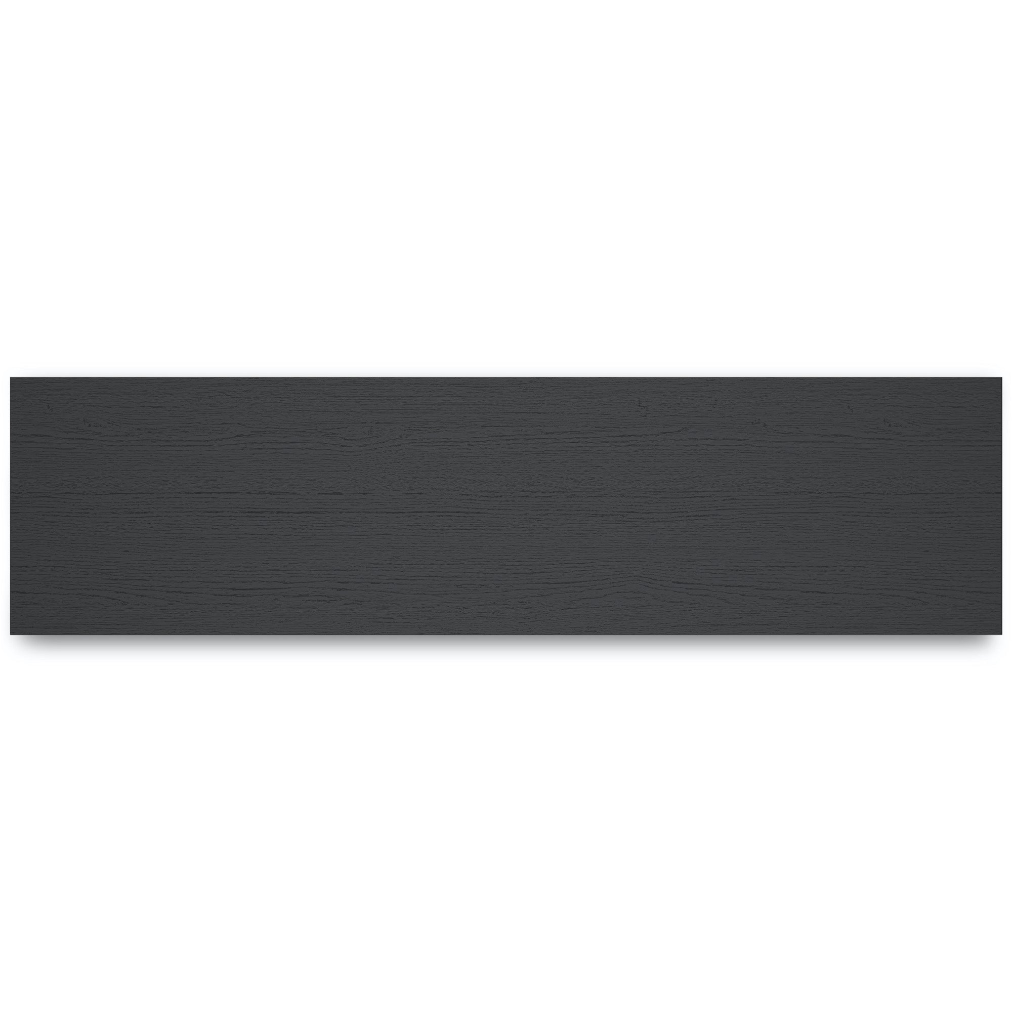 Black TV Stand with Fireplace
