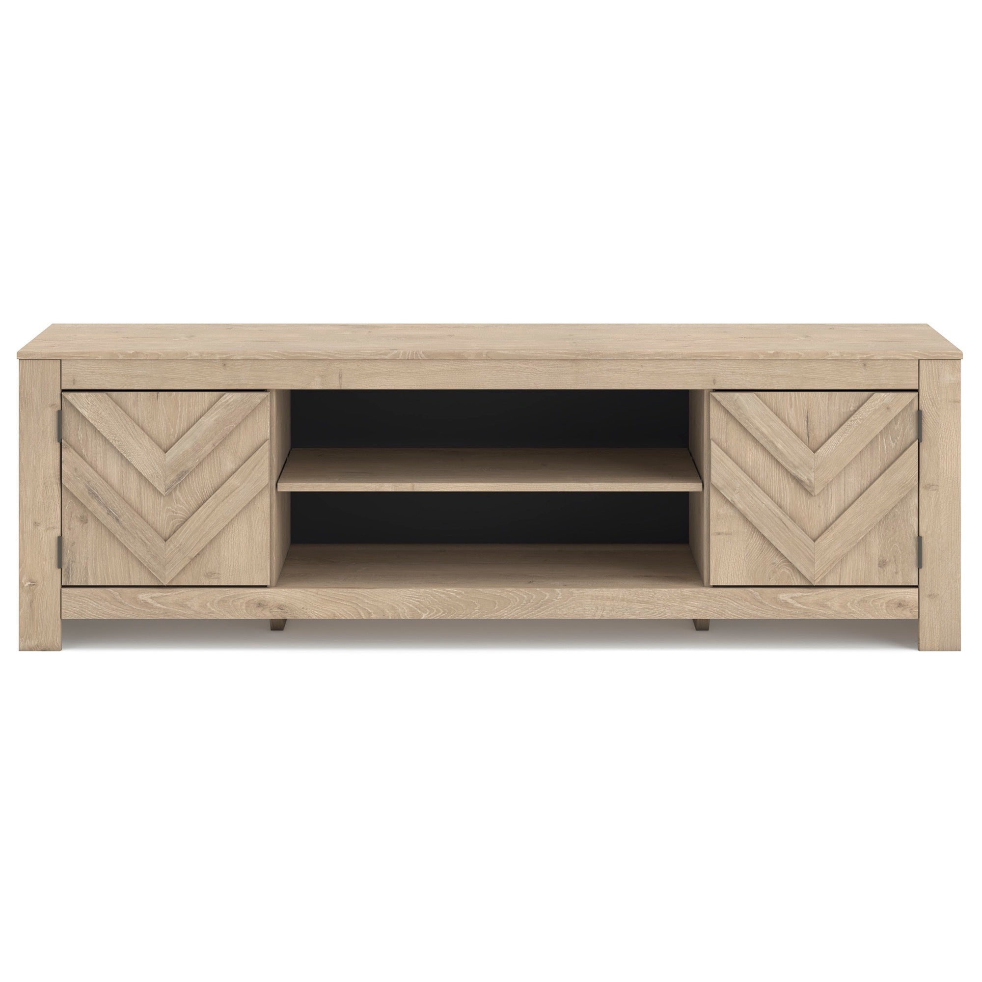 Large Tan TV Stand - Adams Furniture