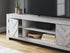 Large Whitewash TV Stand - Adams Furniture