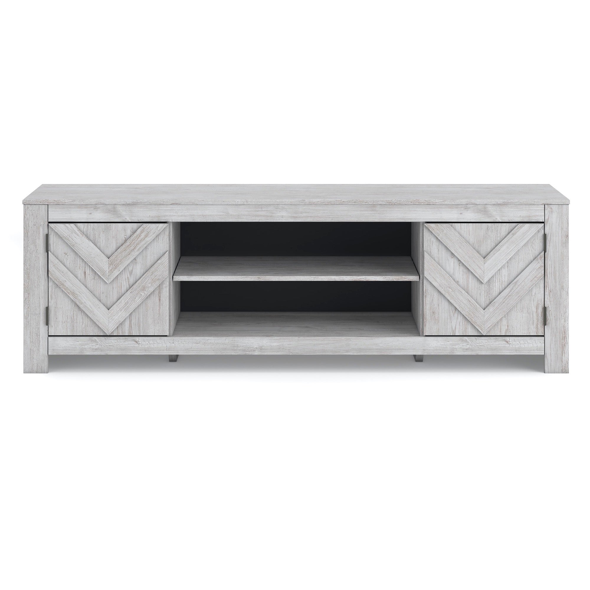 Large Whitewash TV Stand - Adams Furniture