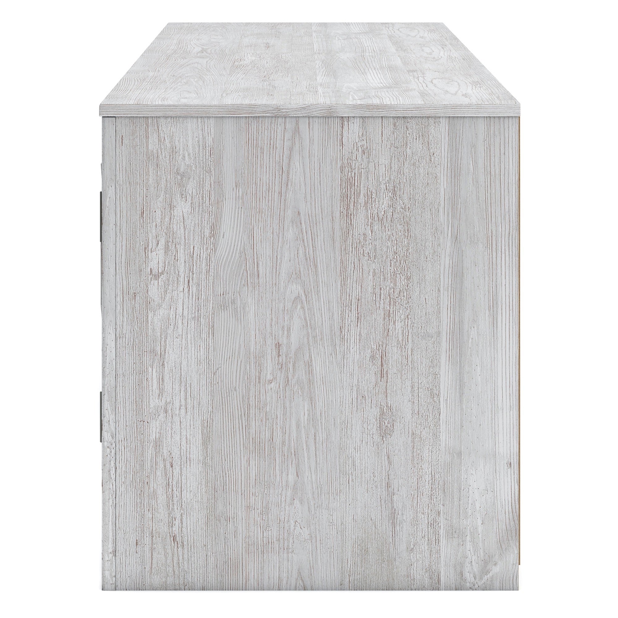 Large Whitewash Fireplace TV Stand - Adams Furniture