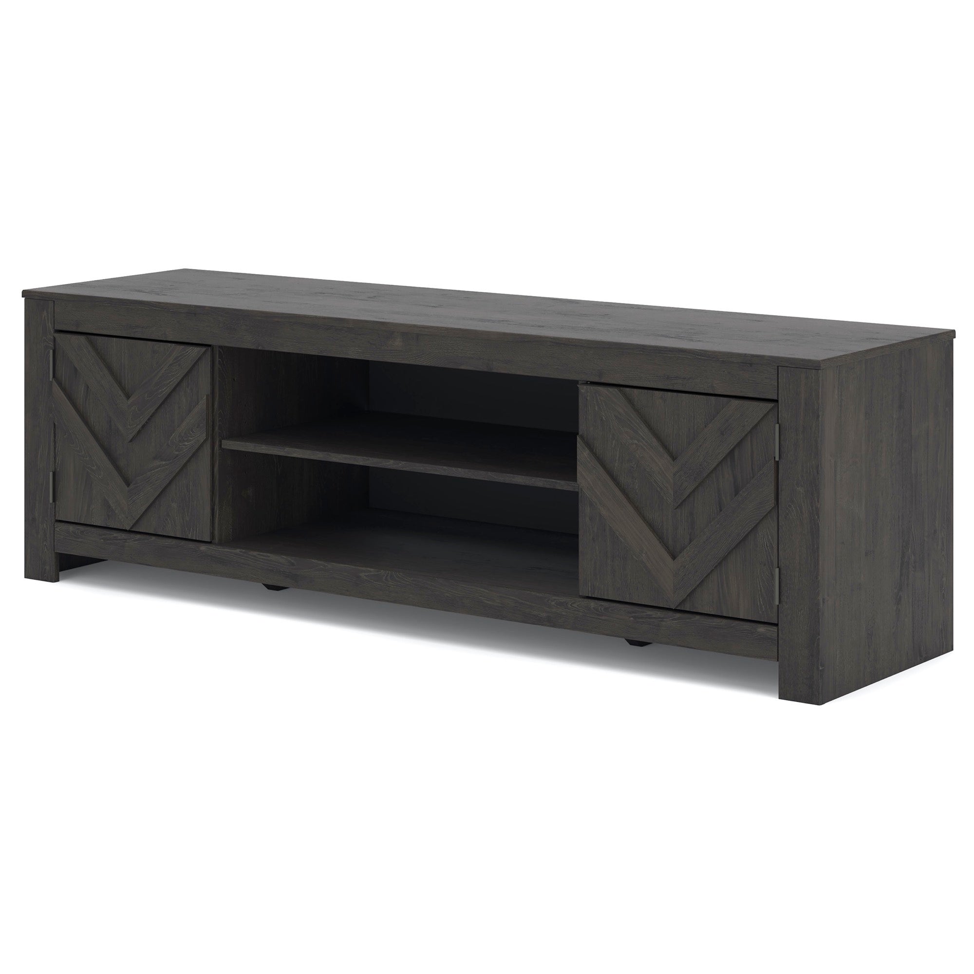 Large Black TV Stand - Adams Furniture