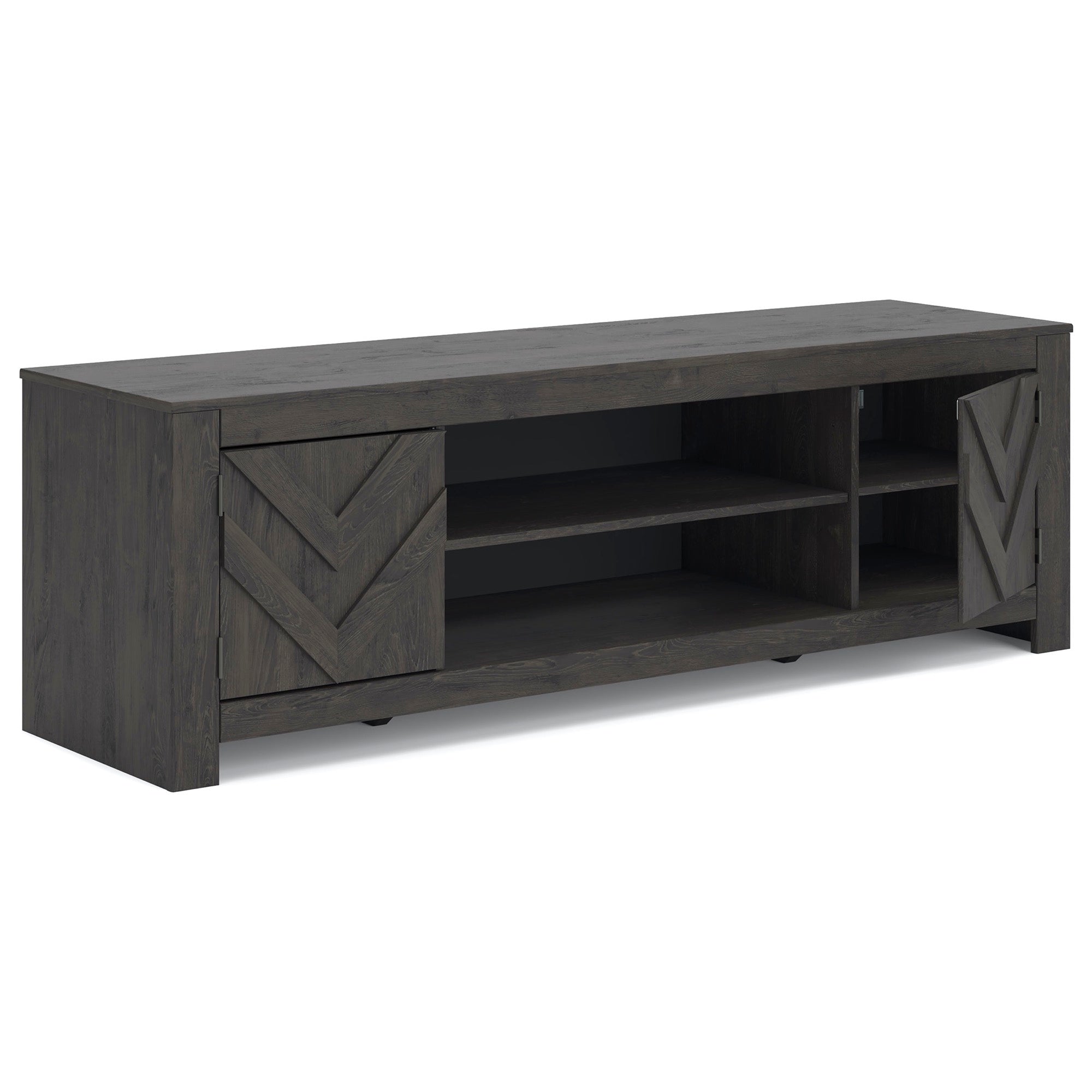Large Black TV Stand - Adams Furniture