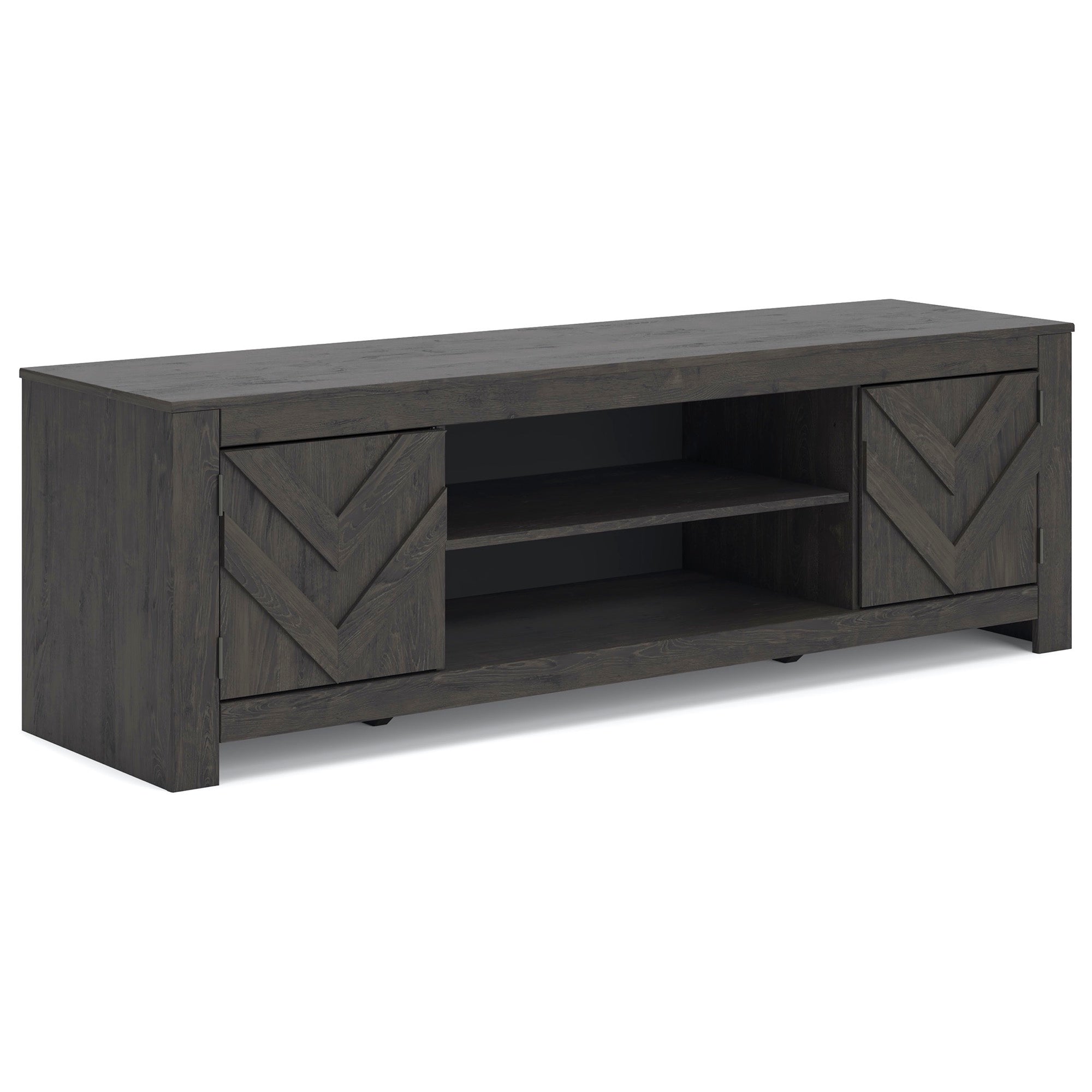 Large Black TV Stand - Adams Furniture