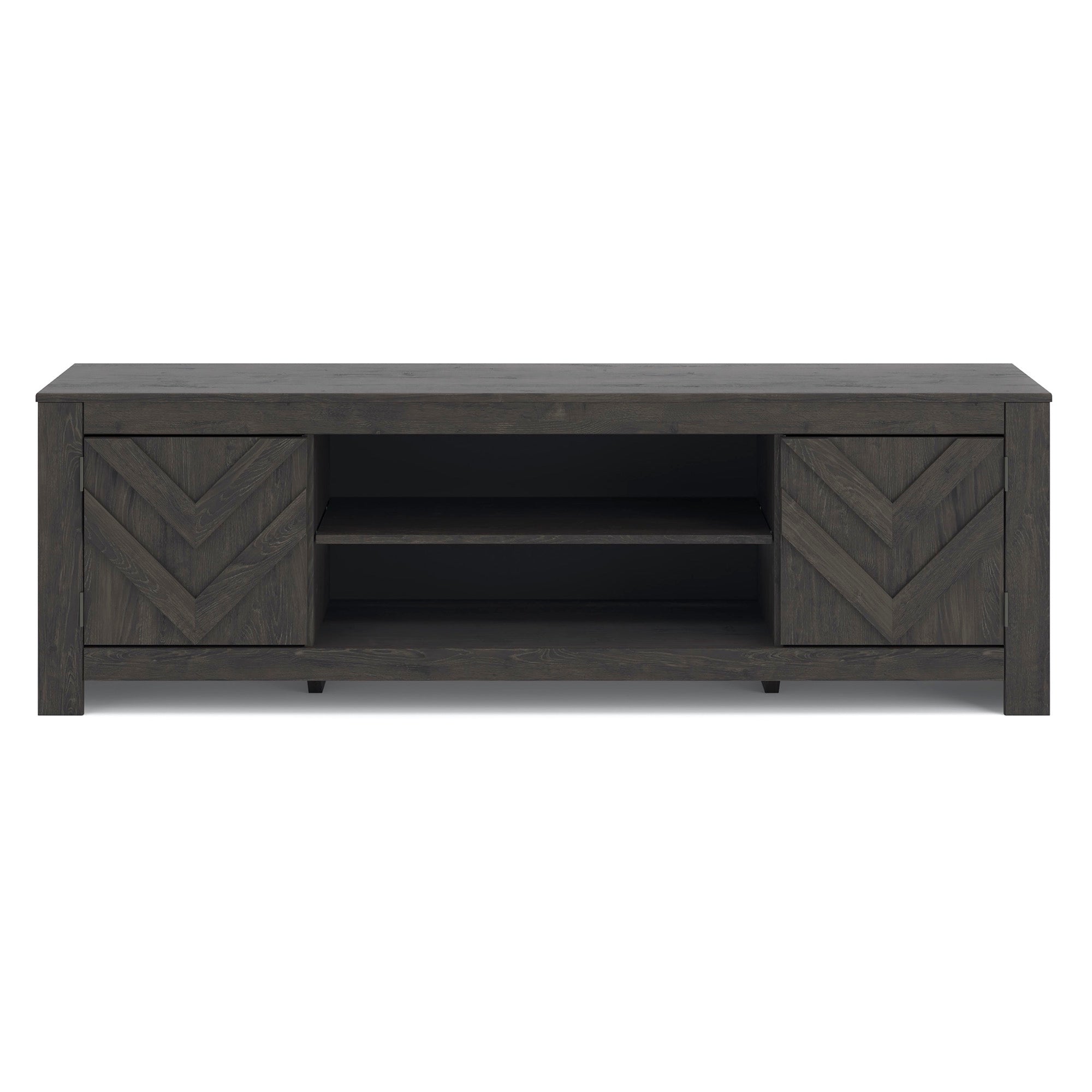 Large Black TV Stand - Adams Furniture