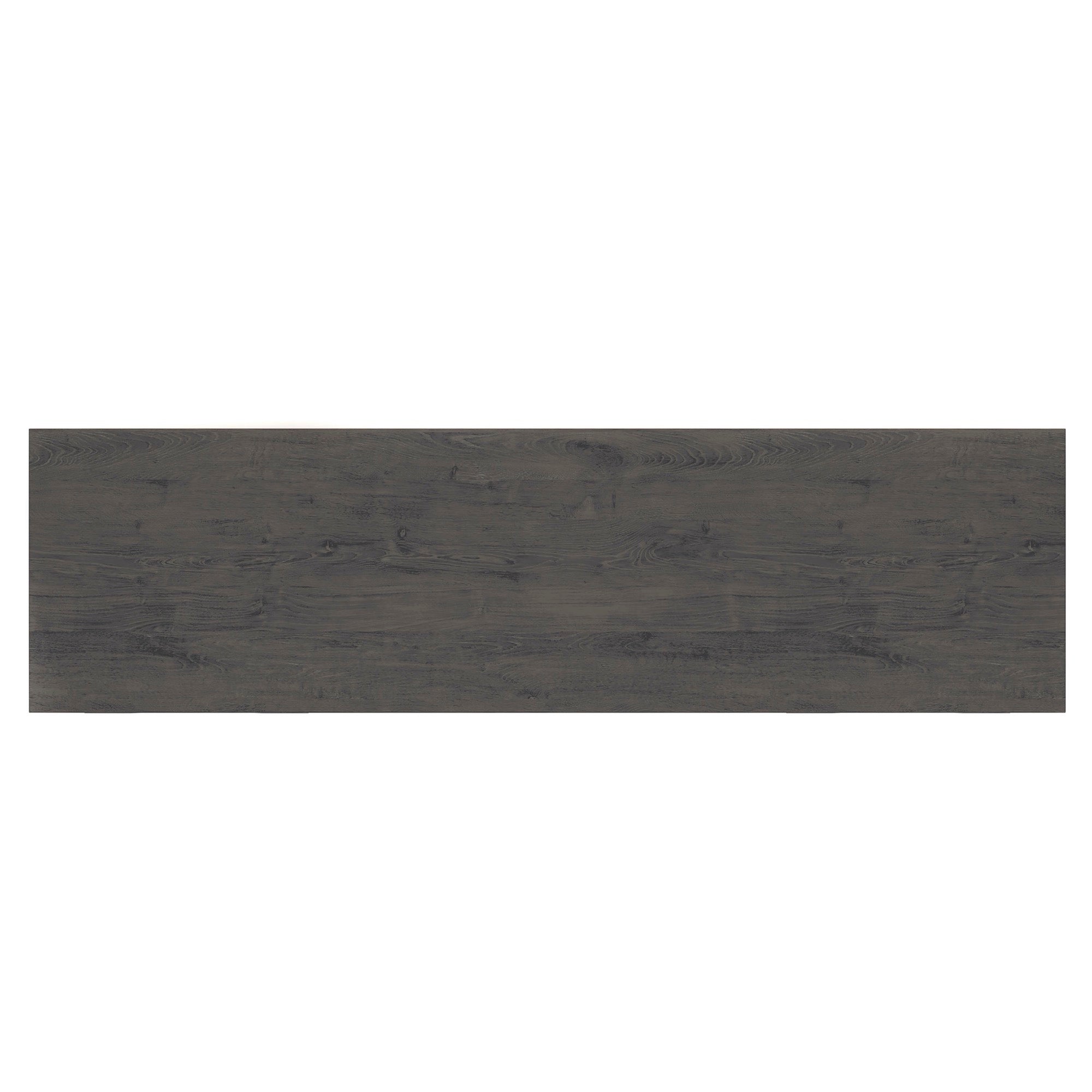 Large Black TV Stand with Fireplace