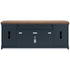 XL Slate Blue TV Stand with Fireplace & Speakers