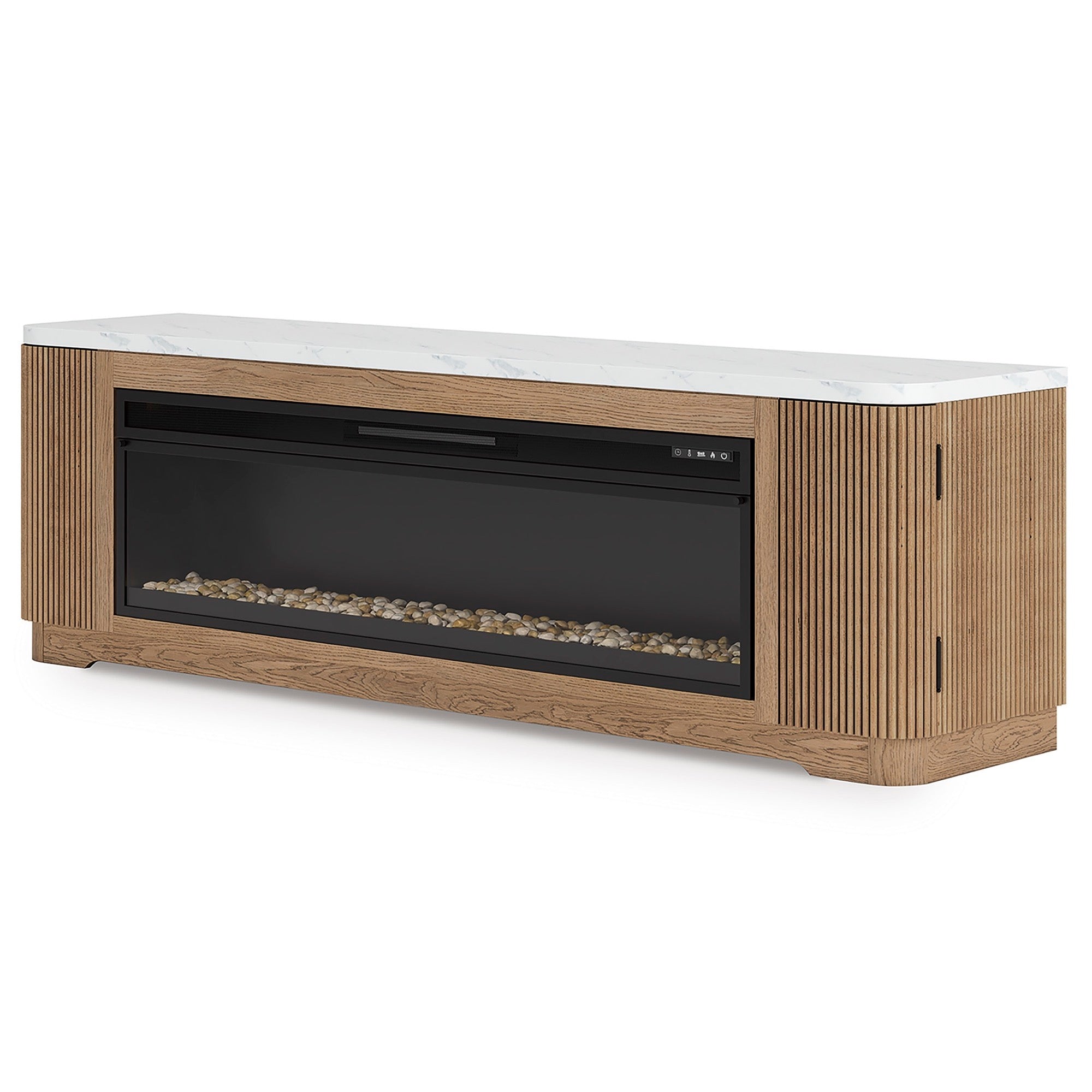 Kai 80" TV Stand with Fireplace - Adams Furniture