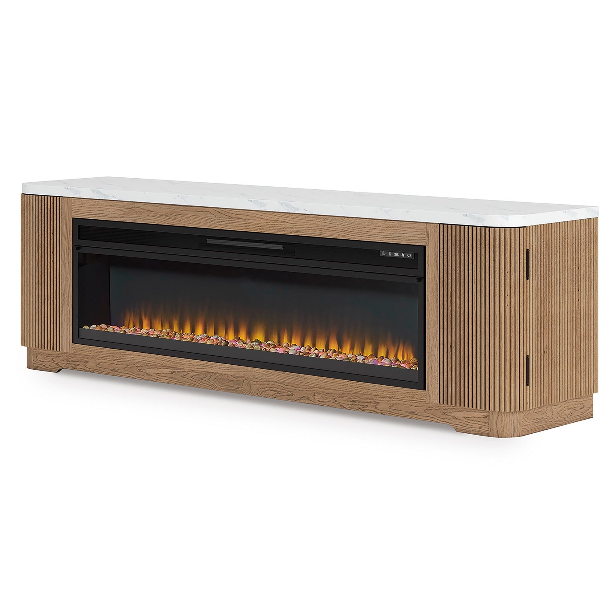 Kai 80" TV Stand with Fireplace - Adams Furniture