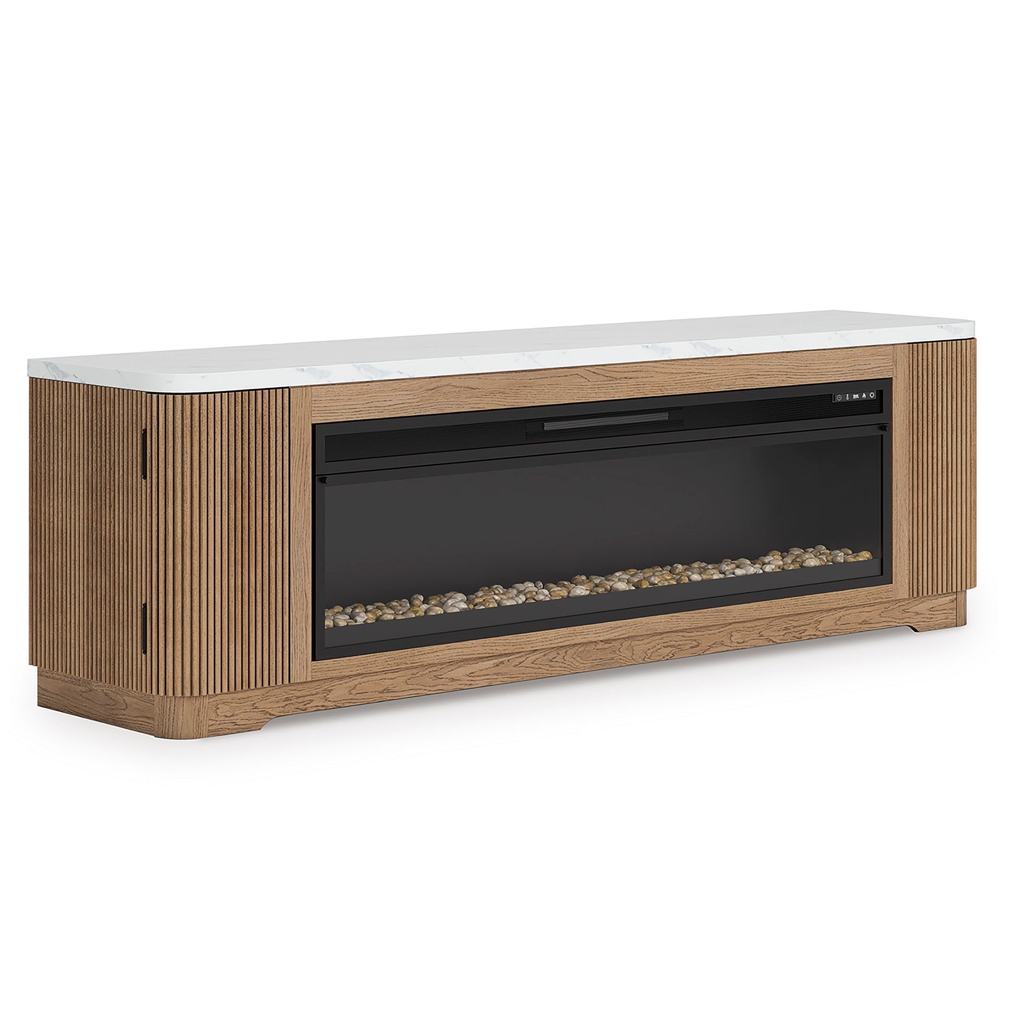 Kai 80" TV Stand with Fireplace - Adams Furniture