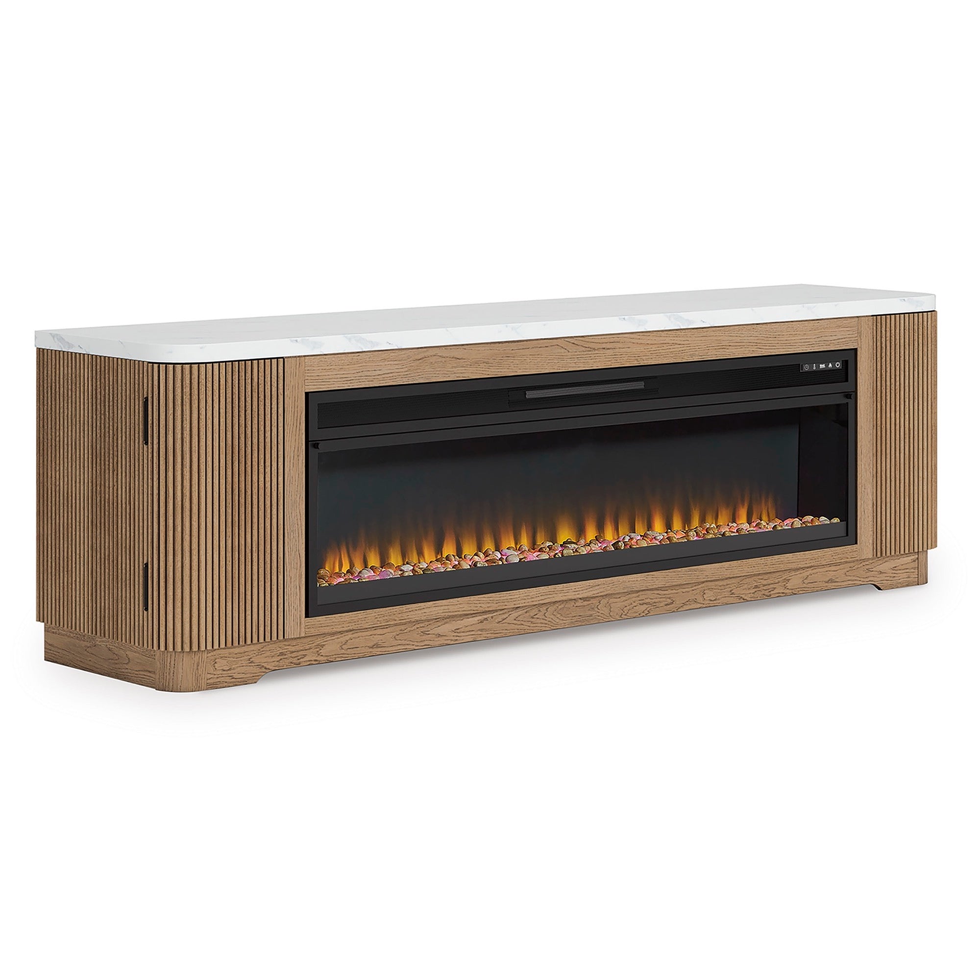 Kai 80" TV Stand with Fireplace - Adams Furniture