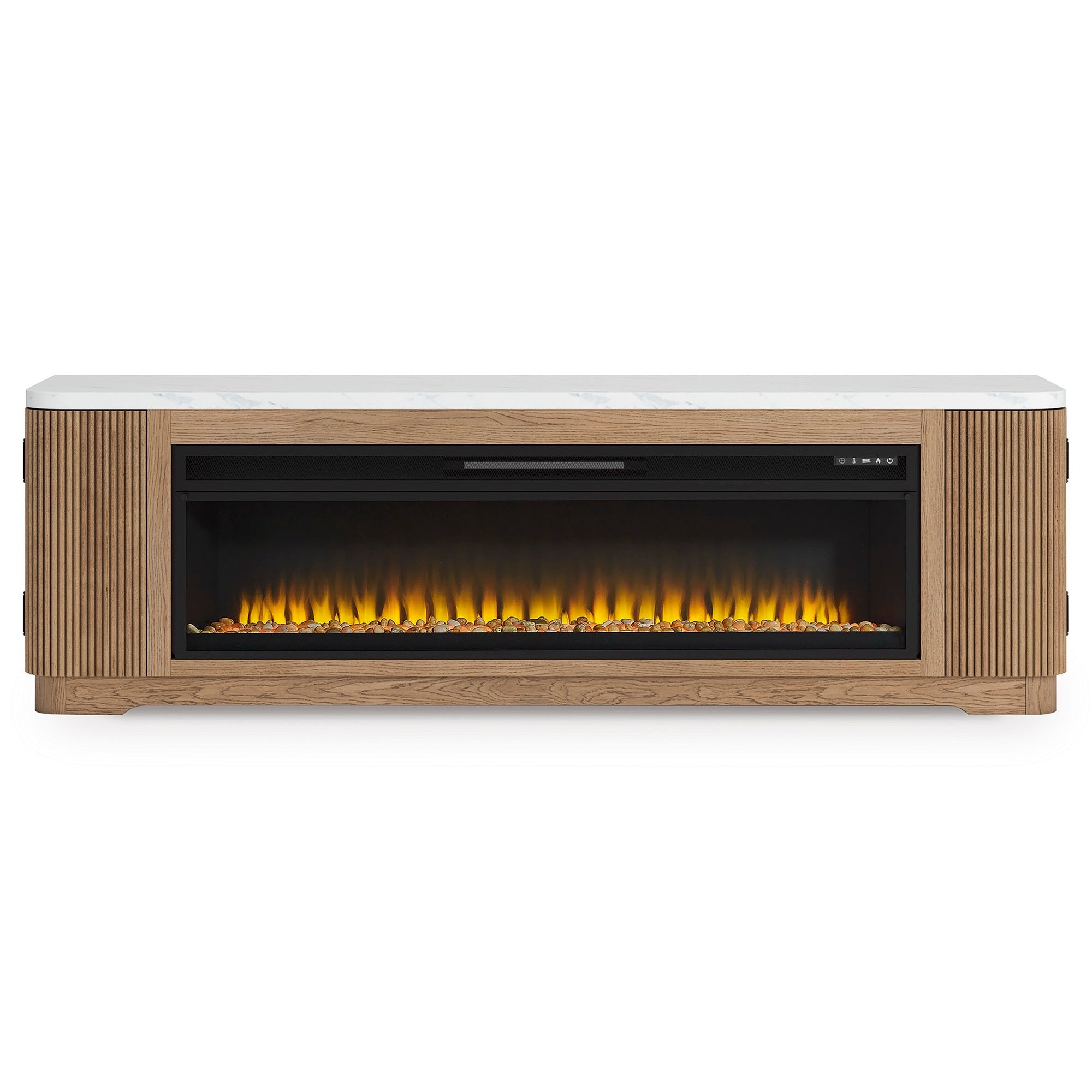 Kai 80" TV Stand with Fireplace - Adams Furniture