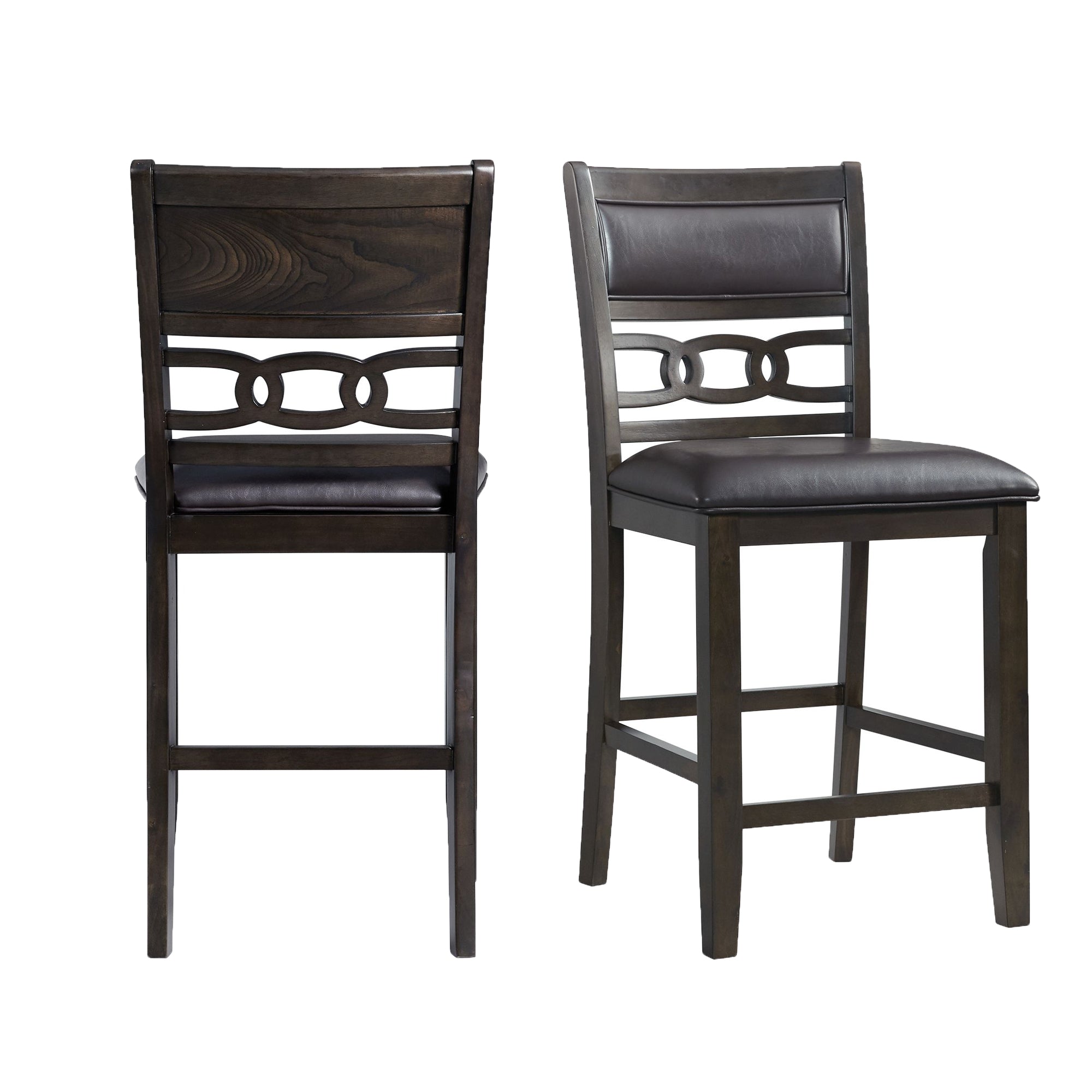 Amherst Brown 5 Piece Counter Height Dining Set - Adams Furniture