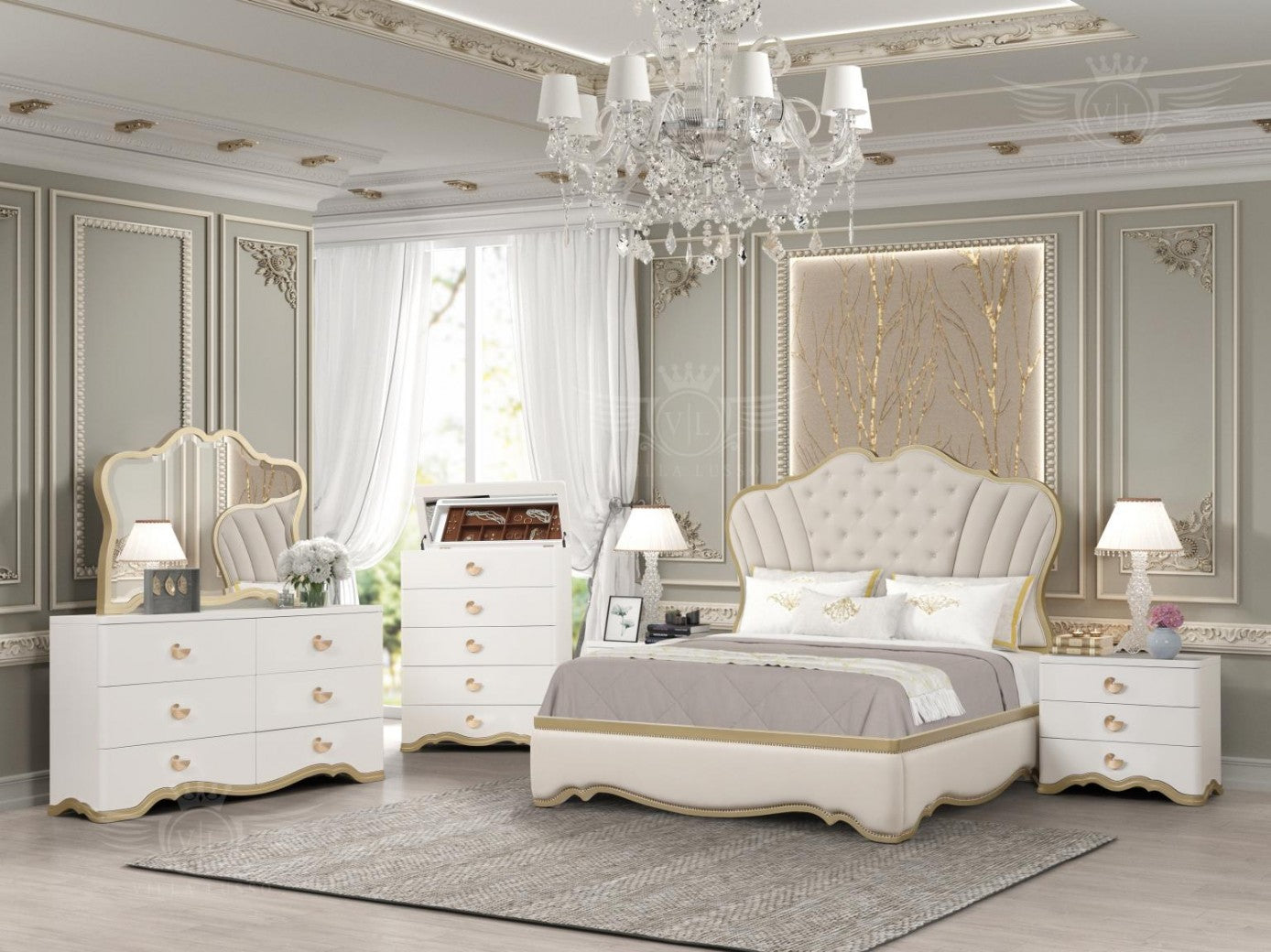 Addison Queen 5 Piece Bedroom Set
