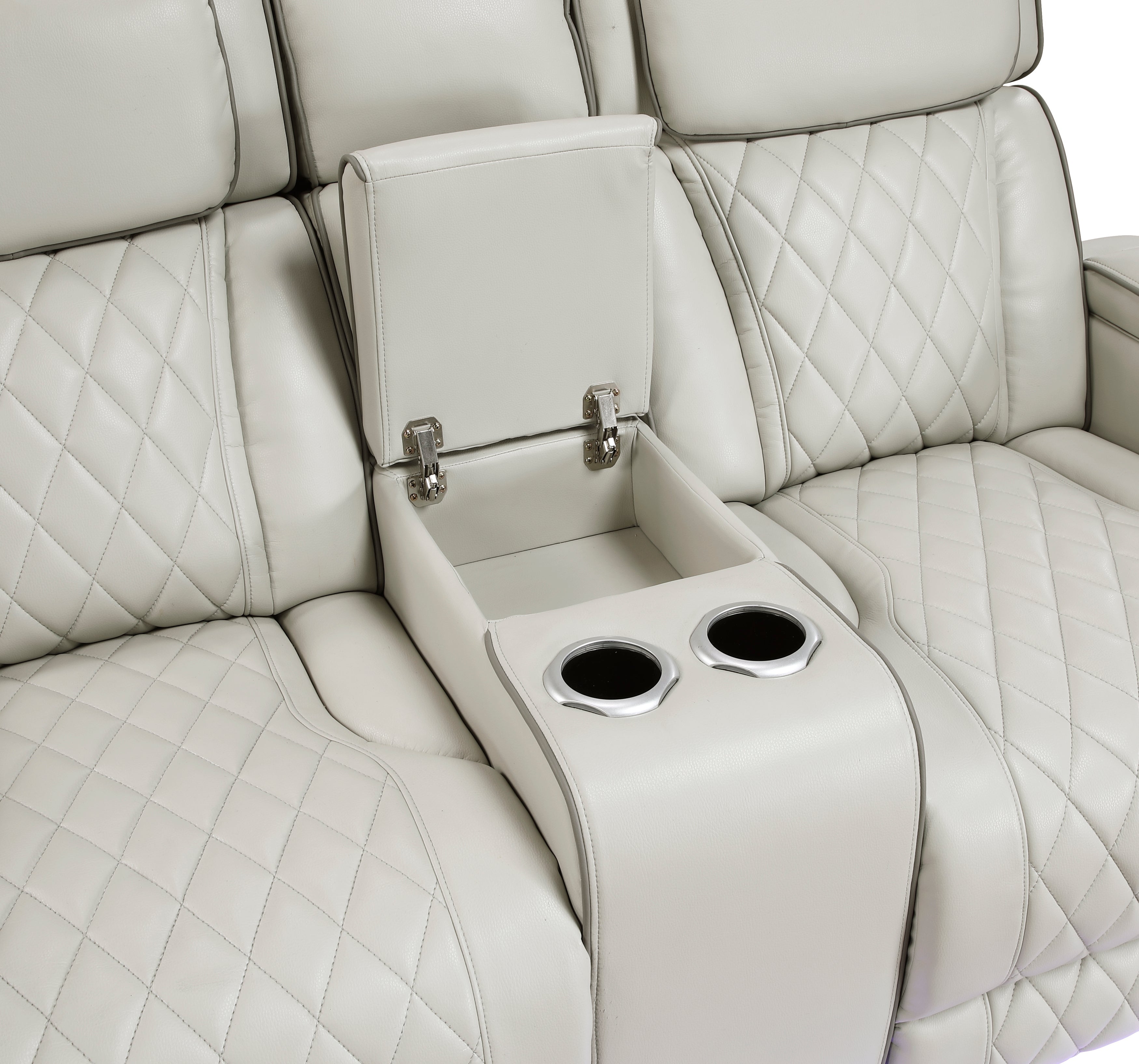P2 CONSOLE LOVESEAT, TAUPE - 9516TPE-2PWH (31452)