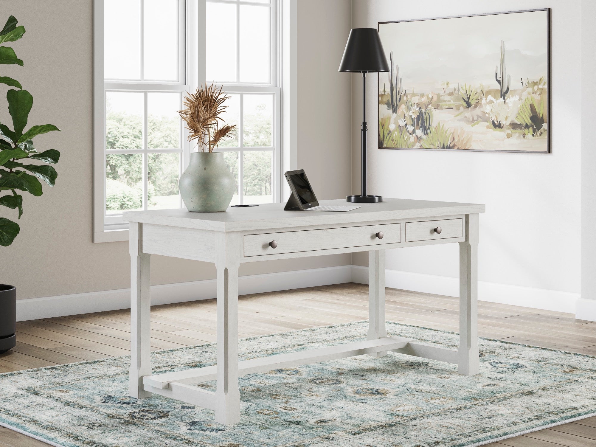 DESK, ANTIQUE WHITE - H742-34 (80504)