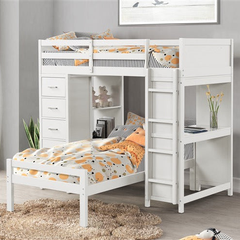 Paris Loft Bed over Twin Bed