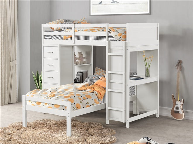 Paris Loft Bed over Twin Bed