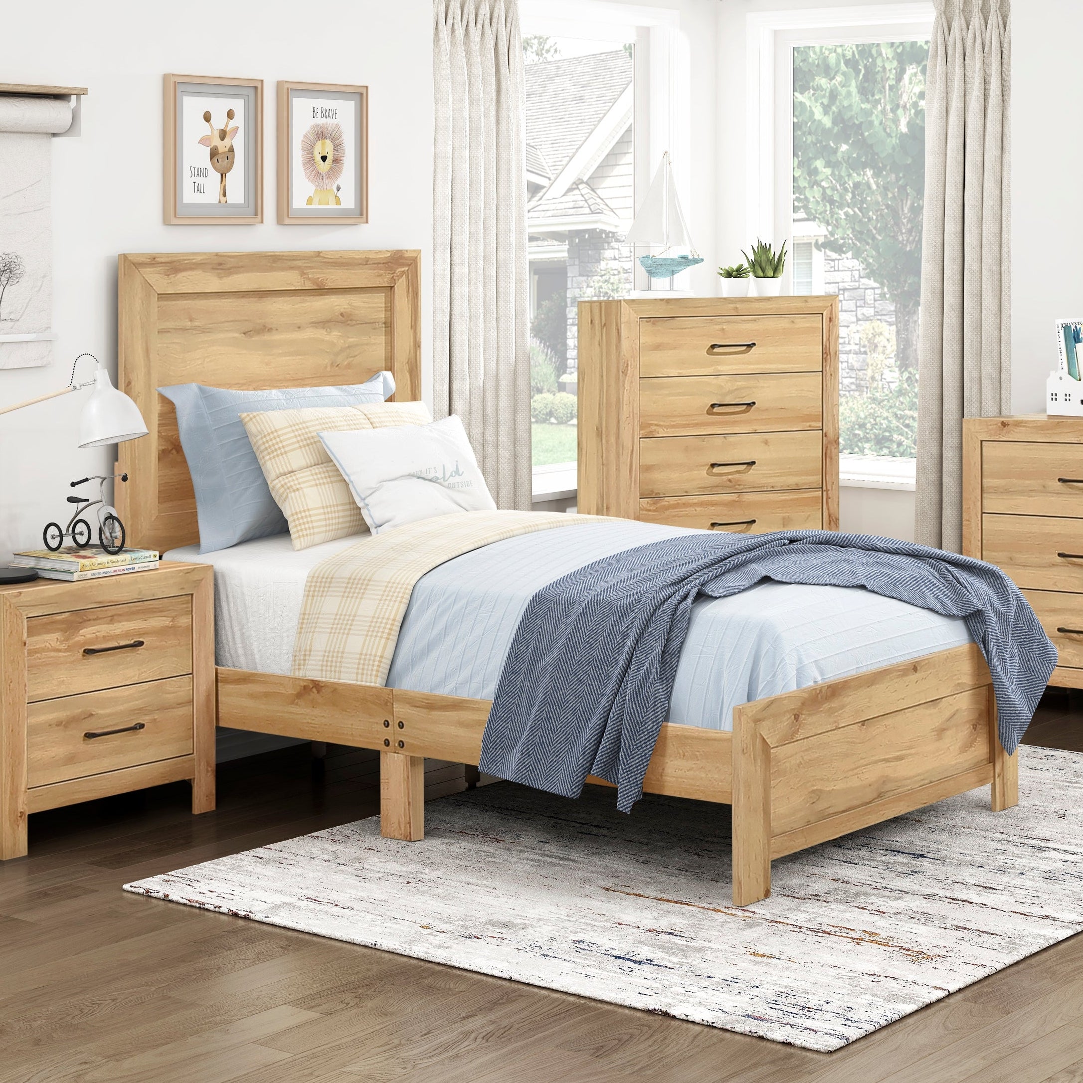 TWIN BED, NATURAL - 1534NAT-1 (31380)