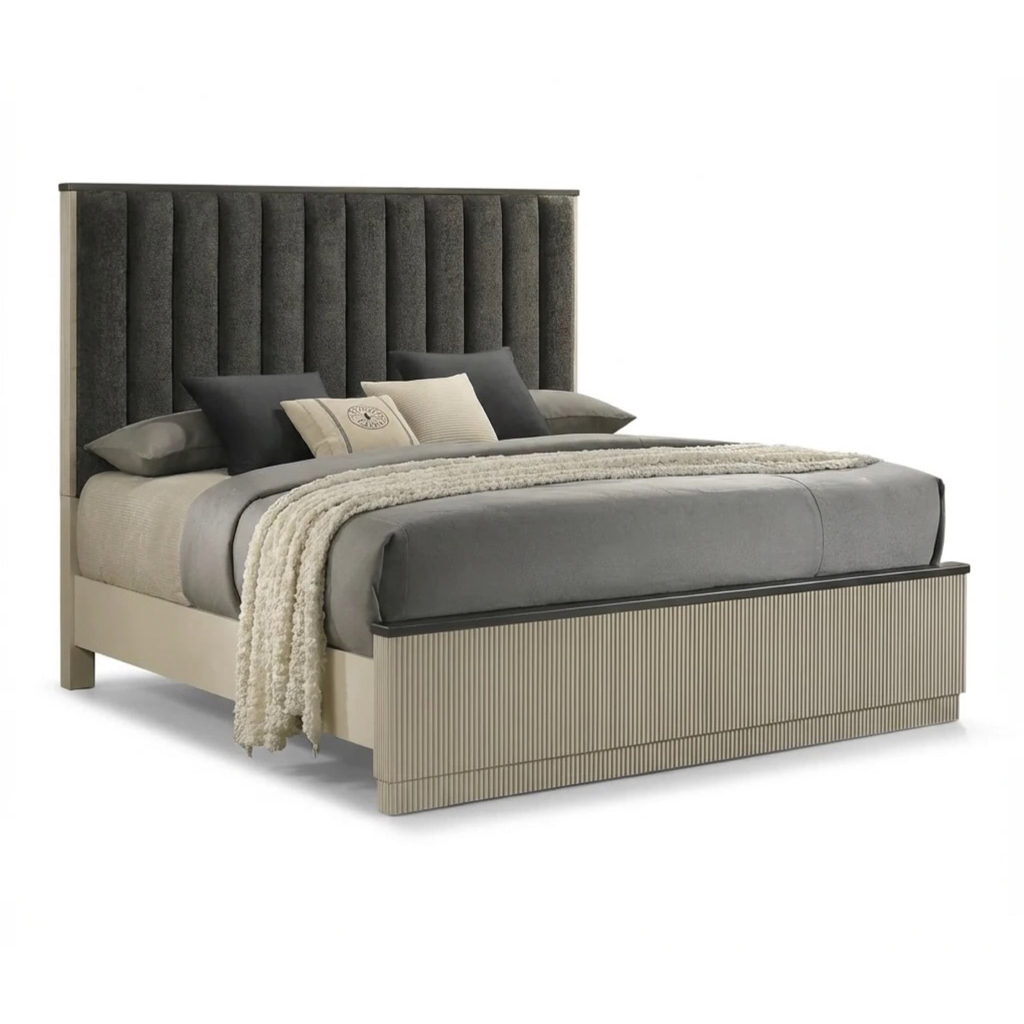Victoria Queen Upholstered Bed - Adams Furniture