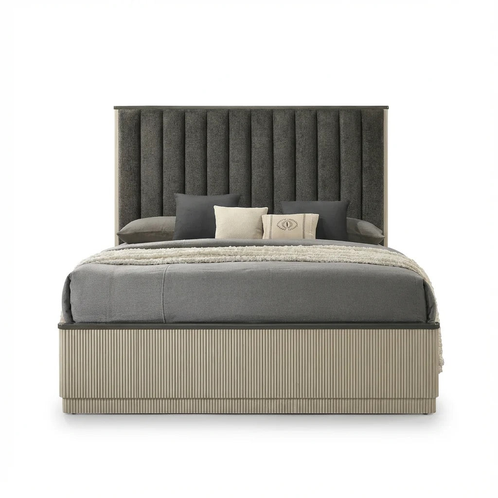 Victoria King Upholstered Bed - Adams Furniture
