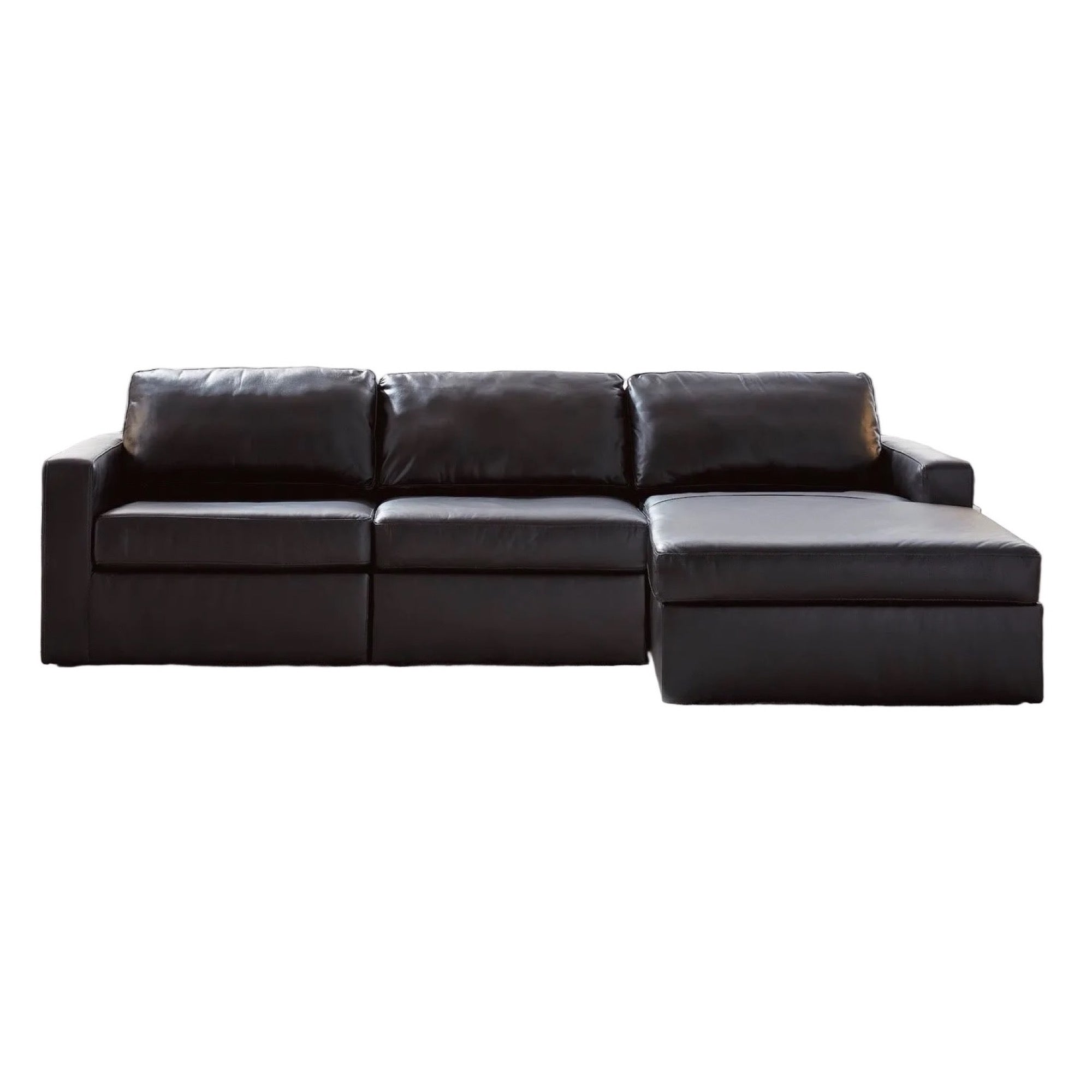 Nolan Black 3-Piece Sectional Sofa Chaise