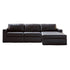Nolan Black 3-Piece Sectional Sofa Chaise