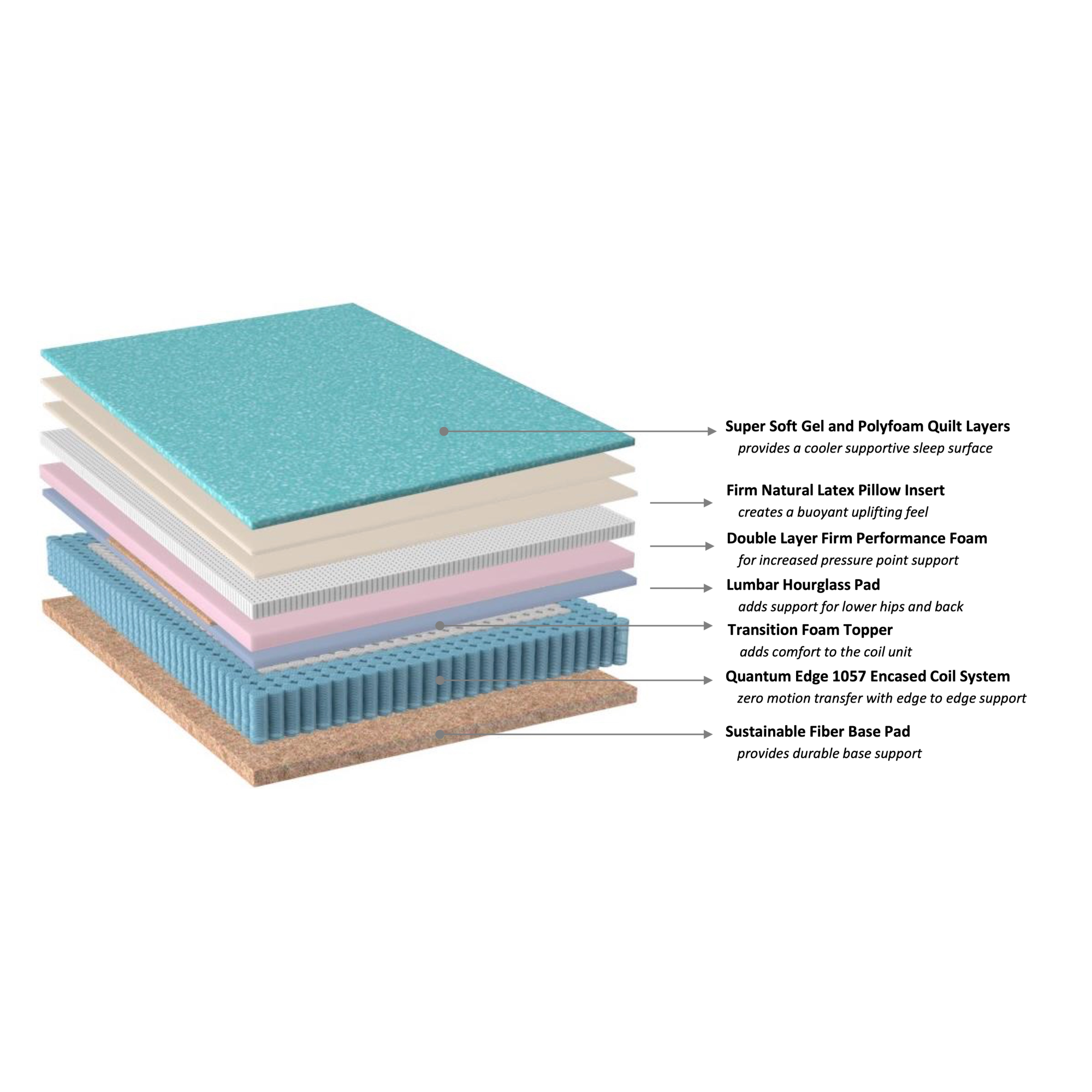 Rosalita Medium Queen Mattress - Adams Furniture