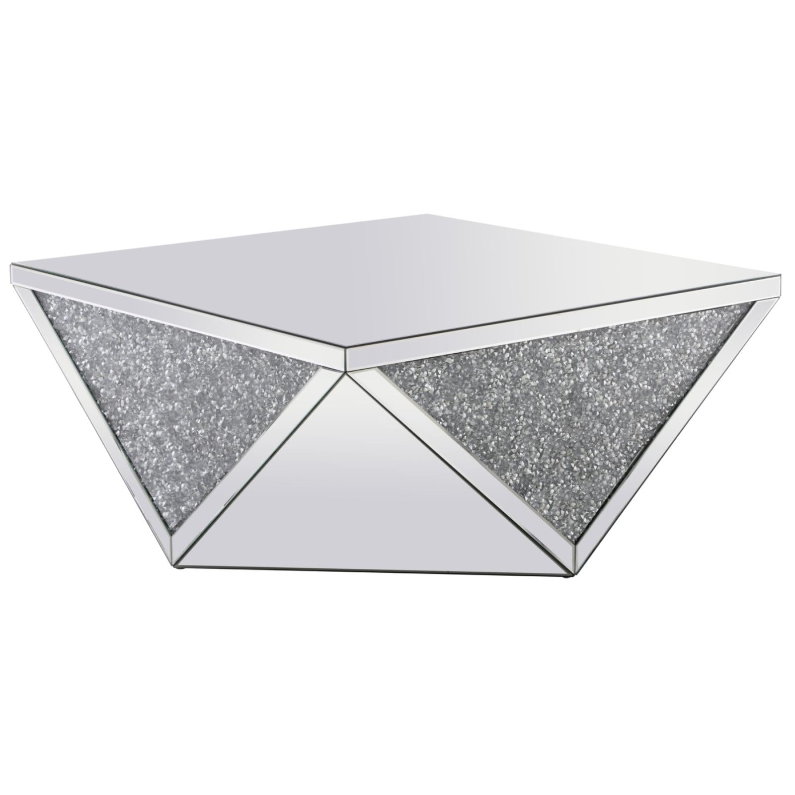 Hailey Crystal Coffee Table, Occasional Tables, Elegant Lighting - Adams Furniture