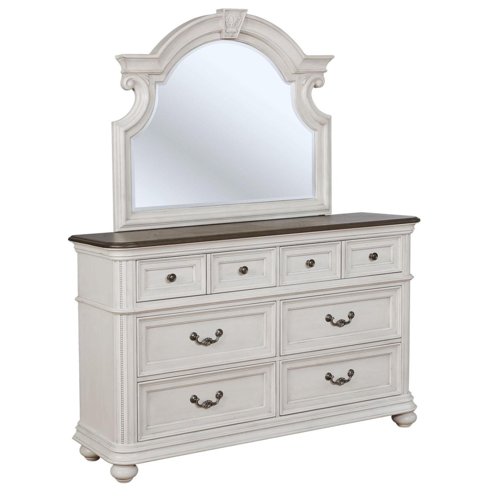 dresser and chester drawers West & Mirror Craftsmanship Handcrafted by skilled MUSERA Oversized Floral Print Style:EZ07764DG Teen plus size