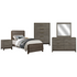 Vestavia Twin 5 Piece Bedroom Set - Adams Furniture