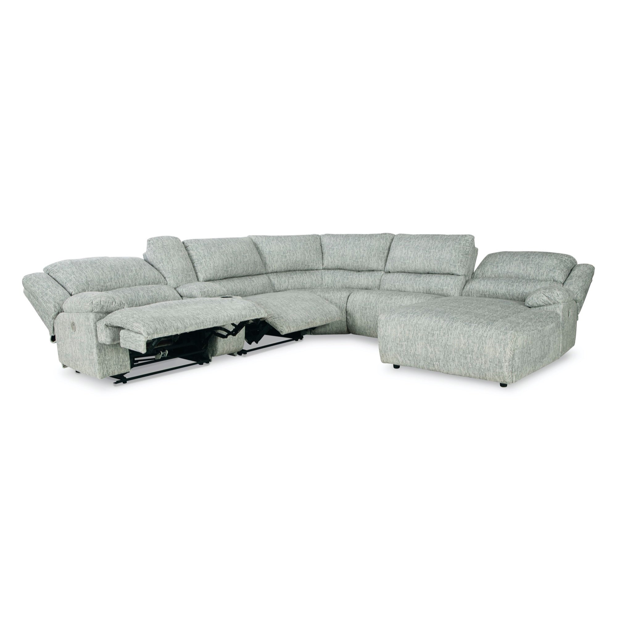 McClelland 6-Piece Power Reclining Sectional with Chaise