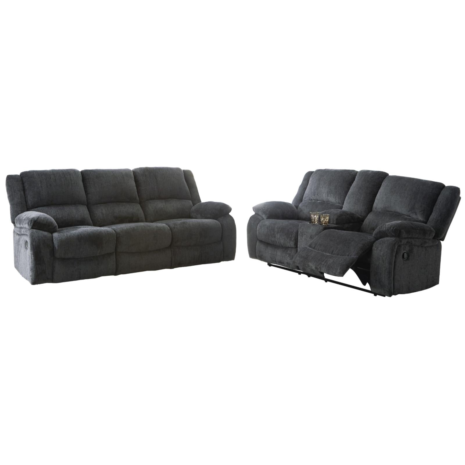 Draycoll Reclining Living Room Set - Adams Furniture