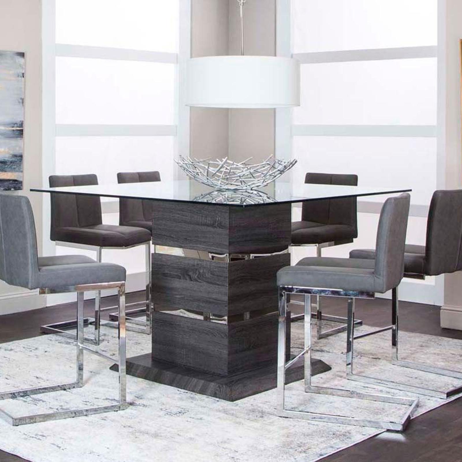 Gamma 7 Piece Counter Height Dining Set - Adams Furniture