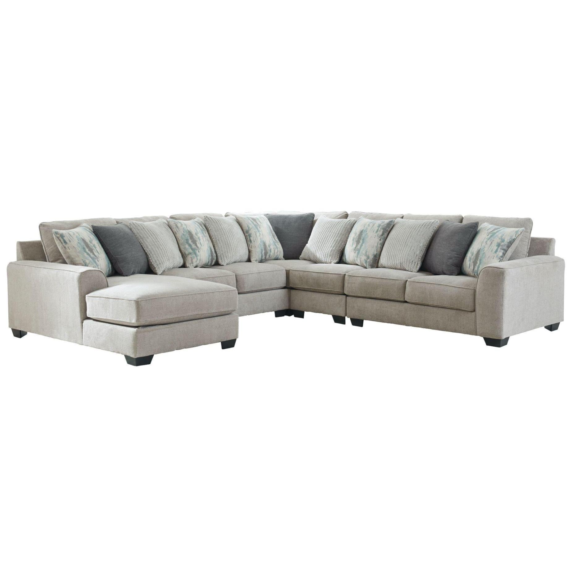Ardsley 5-Piece Sectional with Chaise - Adams Furniture