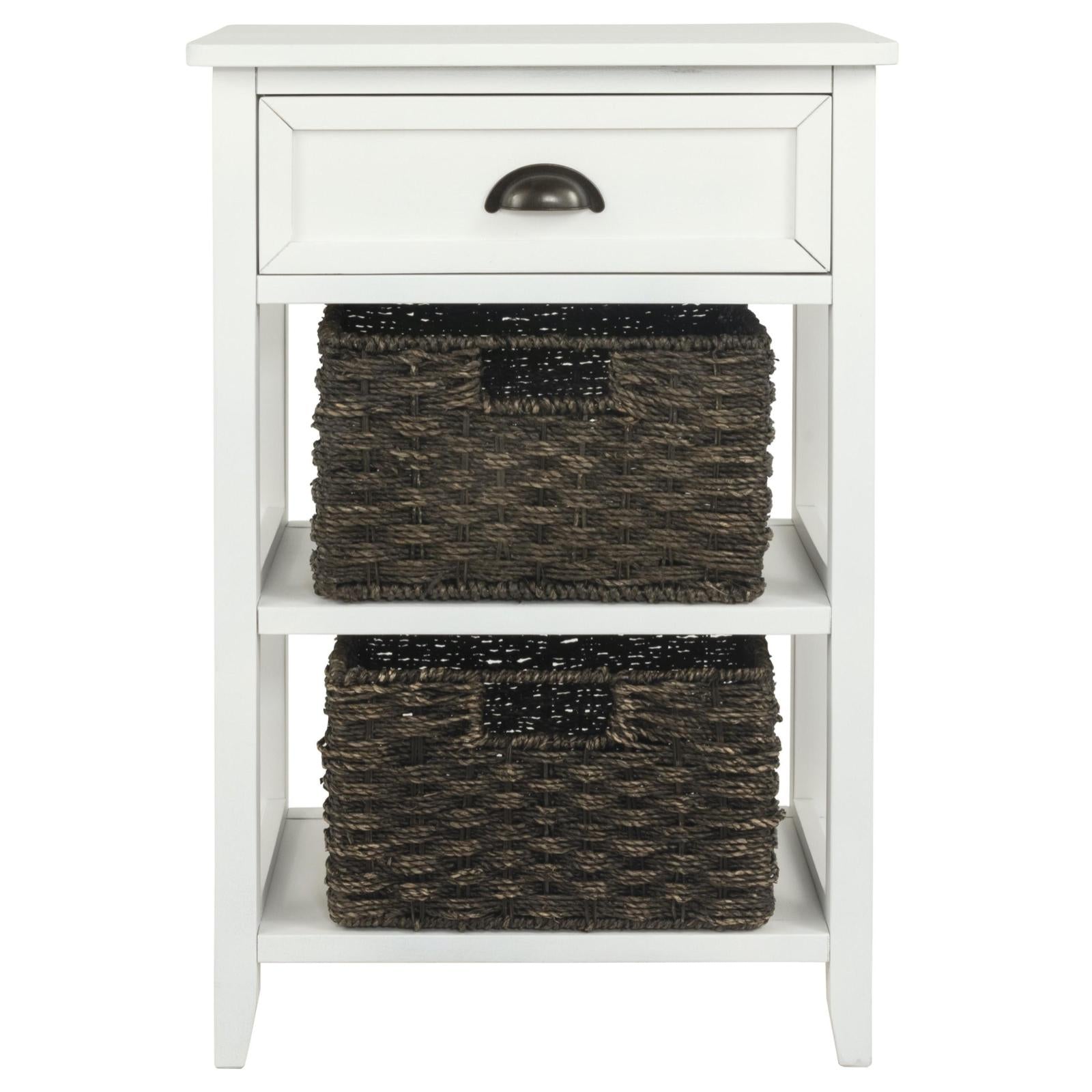 Oslember White Accent Table - Adams Furniture