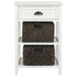 Oslember White Accent Table - Adams Furniture