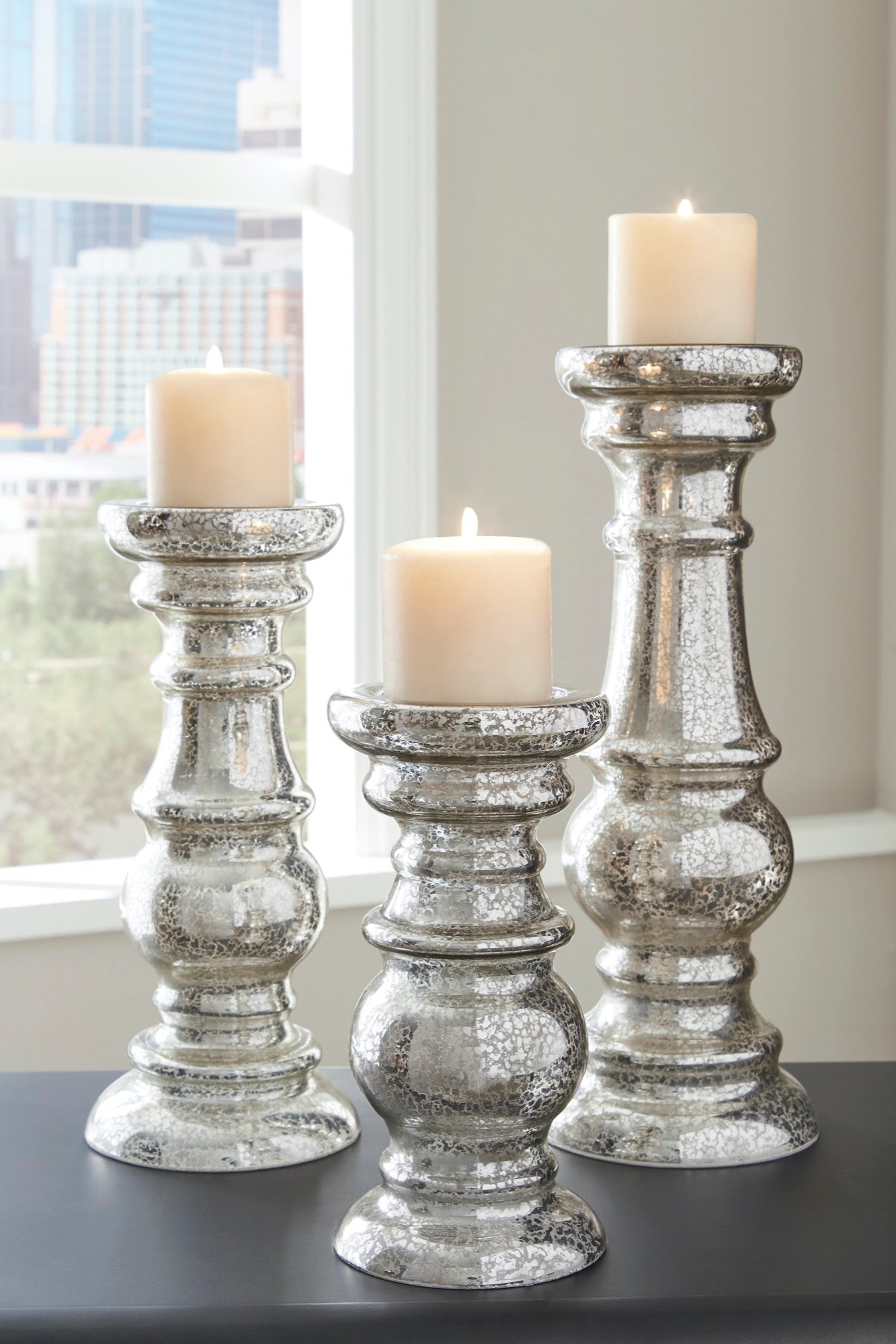 Rosario Candle Holder (Set of 3) - Adams Furniture